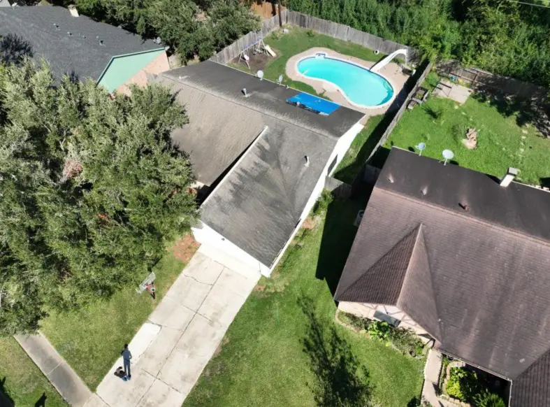 houston roofing before and after
